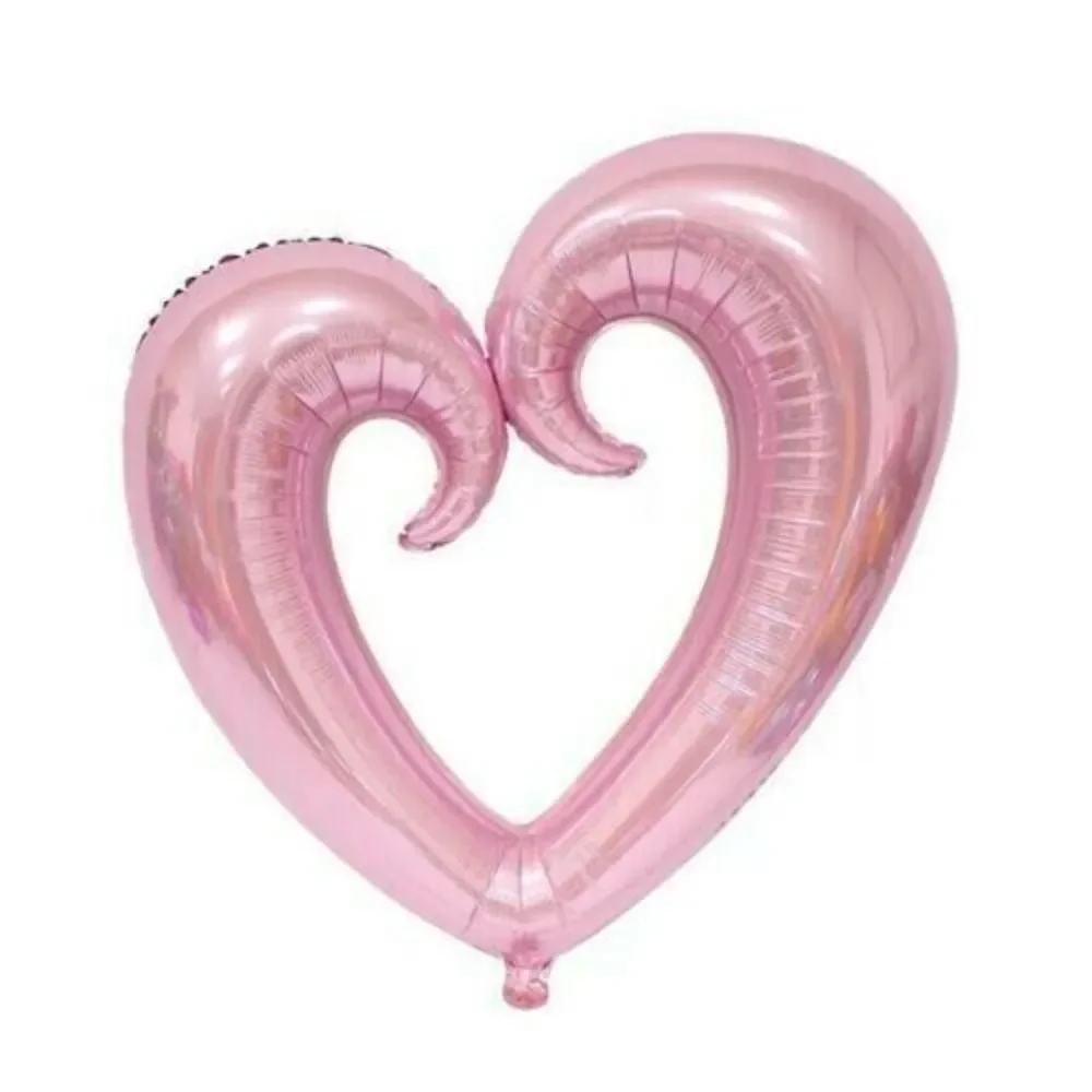 Set of 2 XL HEART Rose Gold Foil Balloon LARGE 40